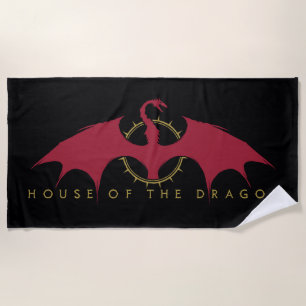 Serviette De Plage HOUSE OF THE DRAGON   Red Dragon Graphic