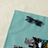 Serviette De Plage Houston, Texas couvert de graffitis (En situation)