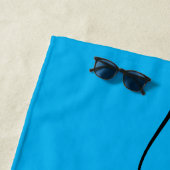 Serviette de plage - Hubby Bleu clair (En situation)