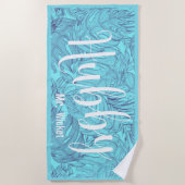 Serviette De Plage Hubby Hawaiian Beach Towne (Devant)
