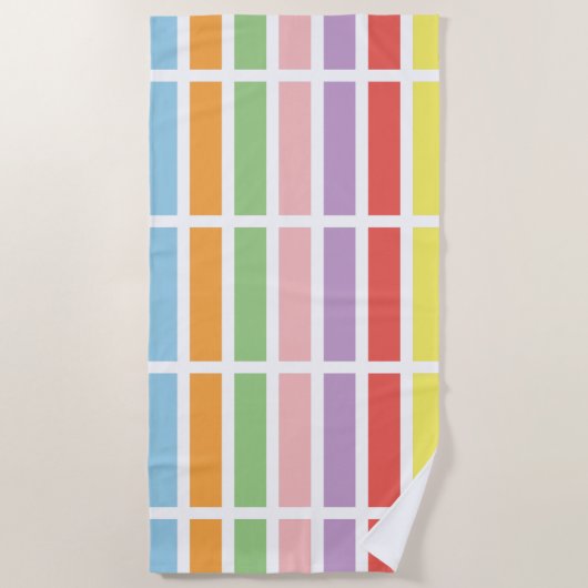 Serviette De Plage Hues du Colorful (Devant)