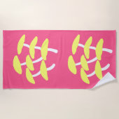 Serviette de plage huître dorée (Devant)