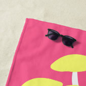 Serviette de plage huître dorée (En situation)