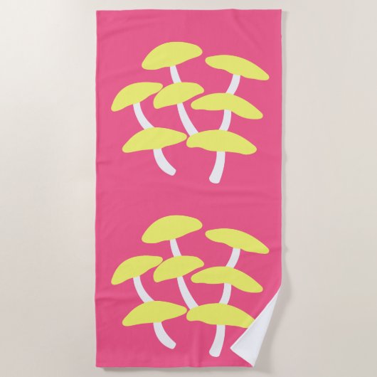Serviette de plage huître dorée (Devant)