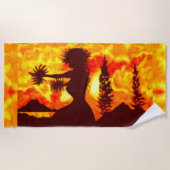 Serviette De Plage Hula Dancer (Devant)