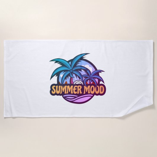 Serviette De Plage Humeur d'été (Devant)