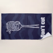 Serviette de plage - Humour spaghetti & dolce vita (Devant)