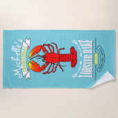 Serviette De Plage Humour Sunburn Bake au homard ID417 (Devant)