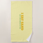 Serviette De Plage I Eat Sand (Devant)