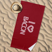Serviette De Plage I Love Bacon
