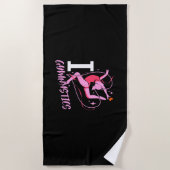 Serviette De Plage I Love Gymnastique (Devant)