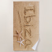 Serviette De Plage I Love Ibiza Summer Custom Beach Towel (Devant)
