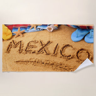 Serviette De Plage I Love Mexico Summer Custom Beach Towel