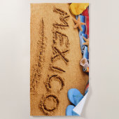 Serviette De Plage I Love Mexico Summer Custom Beach Towel (Devant)