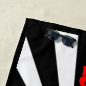 Serviette De Plage I love my dog (En situation)