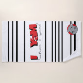Serviette de plage "I Yam What I Yam" (Devant)