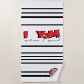 Serviette de plage "I Yam What I Yam" (Devant)