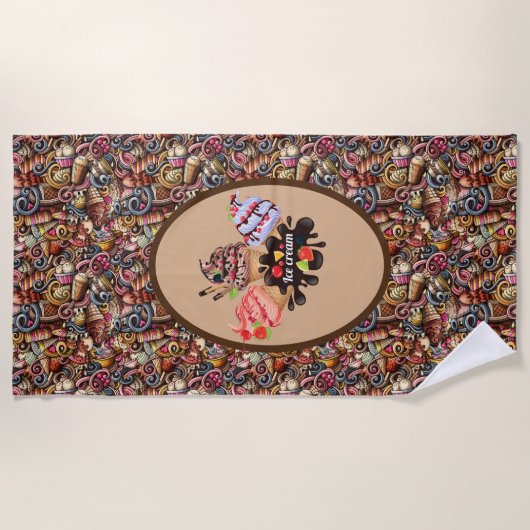 Serviette De Plage Ice Cream (Devant)