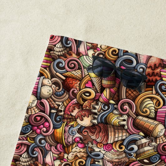 Serviette De Plage Ice Cream (En situation)