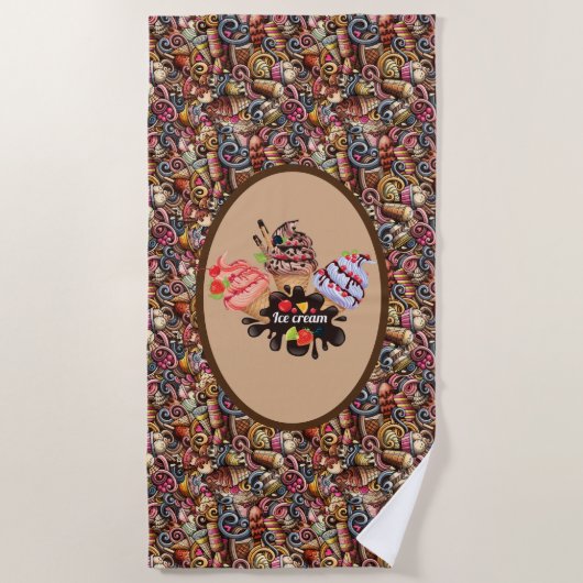 Serviette De Plage Ice Cream (Devant)