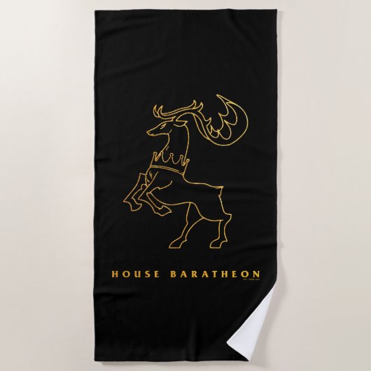 Serviette De Plage Icône Baratheon Maison (Devant)