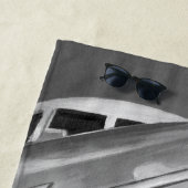 Serviette De Plage Icône d'aviation : Vue de -Fin (En situation)