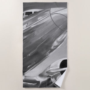 Serviette De Plage Icône d'aviation : Vue de -Fin