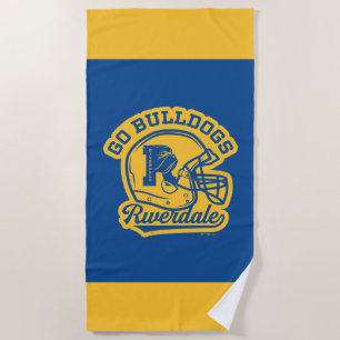 Serviette De Plage Icône de casque de football Go Bulldogs