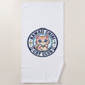 Serviette De Plage Idée cadeau maman chat chibi kawaii - Kawaii Chibi (Devant)