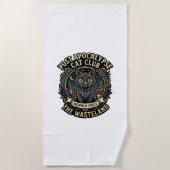 Serviette De Plage Idée cadeau Papa Chat Post Apocalypse - Post Apoca (Devant)