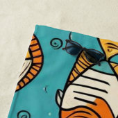 Serviette De Plage Idées cadeaux de motif de poisson (En situation)
