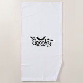 Serviette De Plage Idées de soirée d'Halloween Halloweentee (Devant)