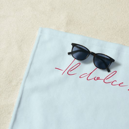 Serviette de plage "Il Dolce Far Niente" (En situation)