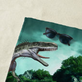 Serviette De Plage Île de Dinosaur Personnalisé (En situation)