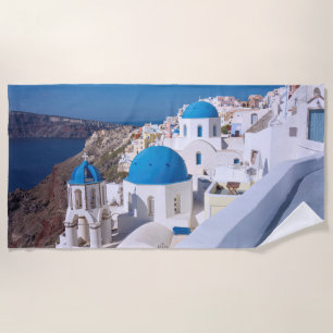 Serviette De Plage Île de Santorin, Grèce