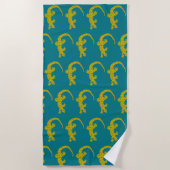 Serviette De Plage Île Gecko (Devant)