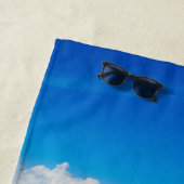 Serviette De Plage Île inhabitée dans une lagune bleue tropicale (En situation)