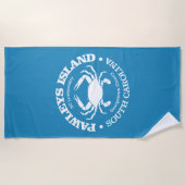 Serviette De Plage Île Pawleys (crabe) (Devant)