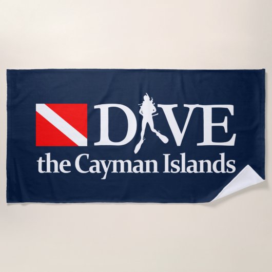 Serviette De Plage Îles Caïmans DV4 (Devant)
