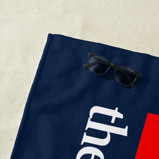 Serviette De Plage Îles Caïmans DV4 (En situation)