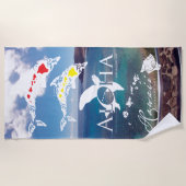 Serviette De Plage Îles d'Hawaï (Devant)