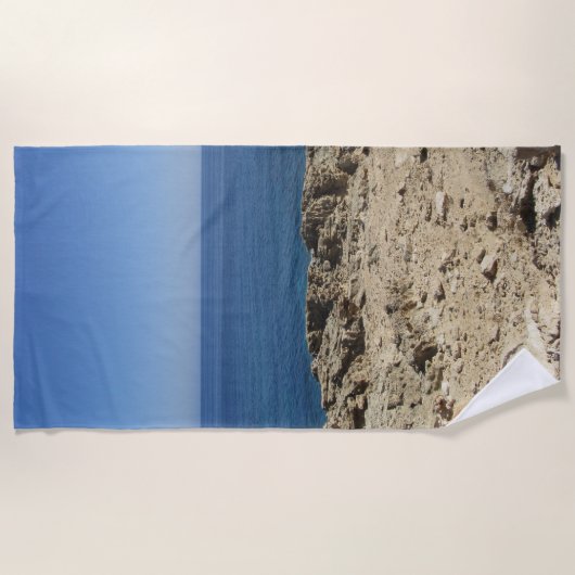 Serviette De Plage Îles grecques Paysage méditerranéen (Devant)