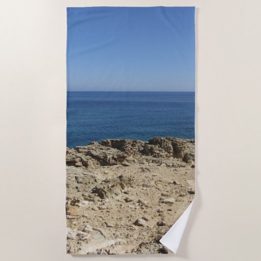 Serviette De Plage Îles grecques Paysage méditerranéen (Devant)