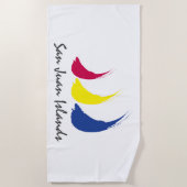 Serviette De Plage Îles Splashy Sails_Paint-The-Wind_San Juan (Devant)