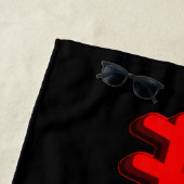 Serviette De Plage "#Illinois" Joli Design. Commandez dès maintenant (En situation)