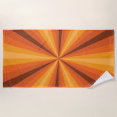 Serviette De Plage Illusion optique Orange Beach Towel (Devant)