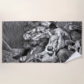 Serviette De Plage Illustrated Christmas Nativity Scene (Devant)