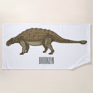 Serviette De Plage Illustration d'Ankylosaurus