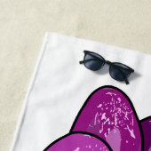 Serviette De Plage Illustration d'aubergine (En situation)