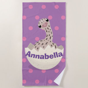 Serviette De Plage Illustration d'autruche pour bébé à couver mignon